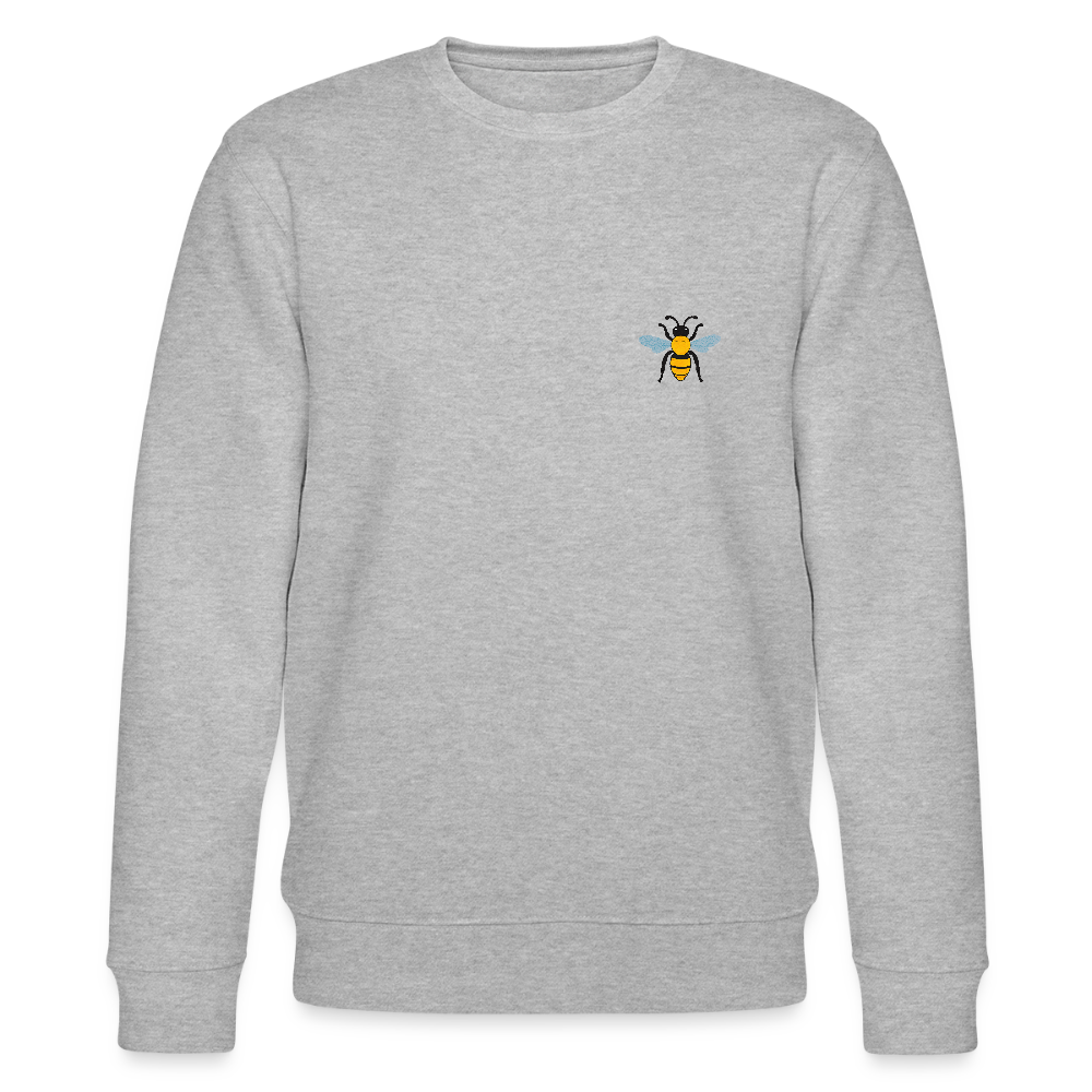 Bee Organic cotton men's sweatshirt - heather grey