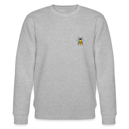 Bee Organic cotton men's sweatshirt - heather grey