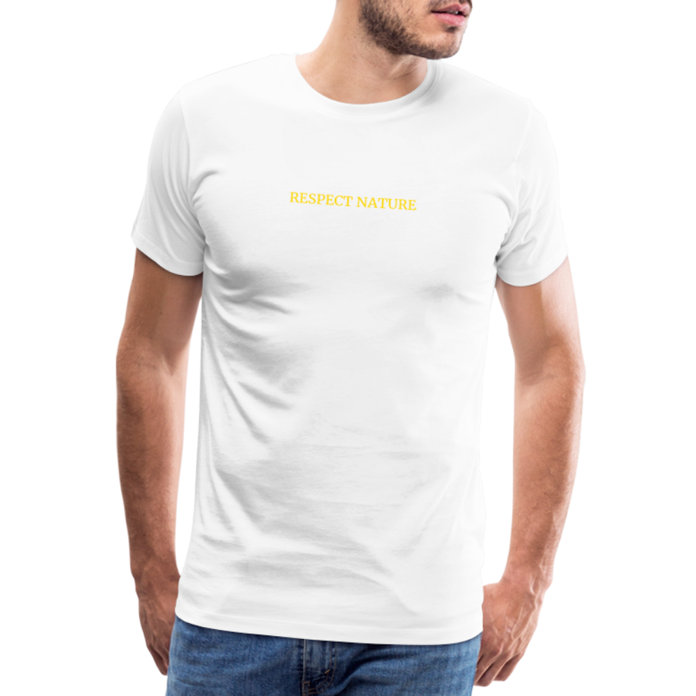 Respect Nature Men’s Premium T-Shirt - white