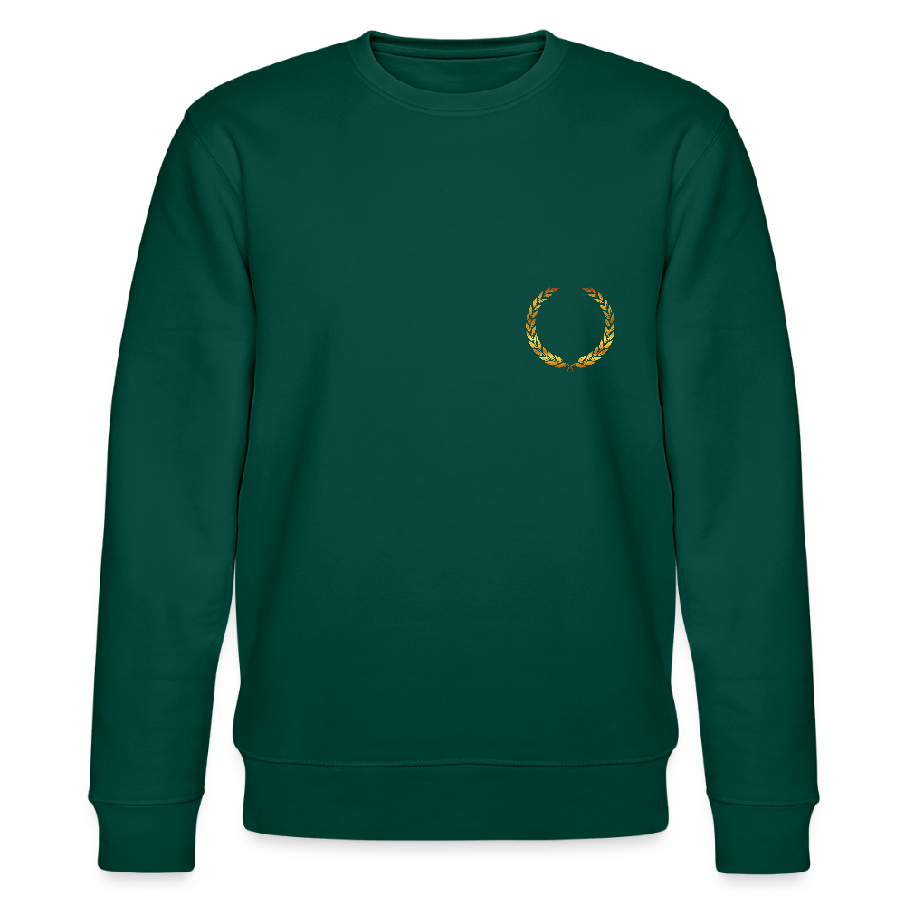 Golden laurels organic cotton women's sweatshirt - forest