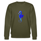 Seahorse organic cotton men's sweatshirt - khaki