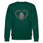 Take action women's organic cotton Sweatshirt - forest