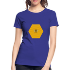 Bee & Honeycomb Women’s Organic Cotton T-Shirt - royal blue