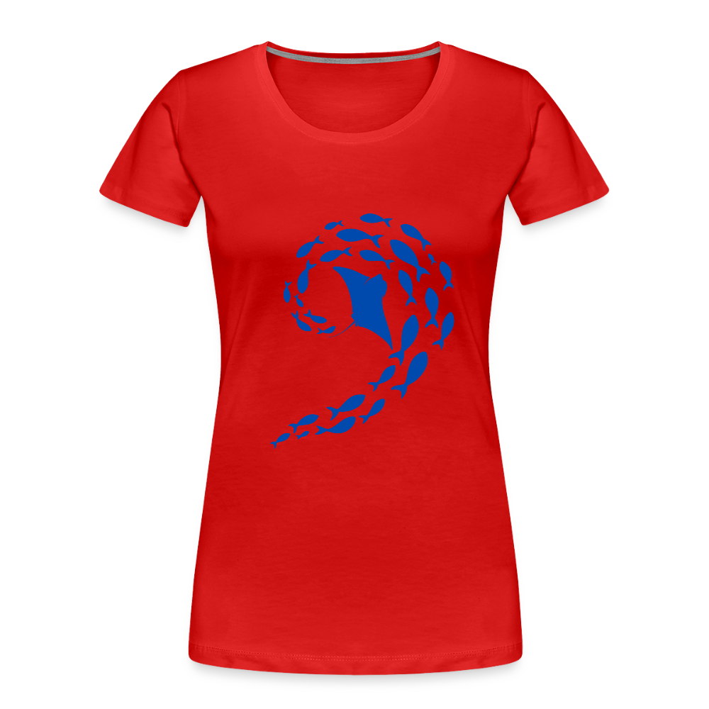 Ocean dance women’s organic cotton T-Shirt - red