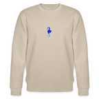 Seahorse minimalist organic cotton men's sweatshirt - beige