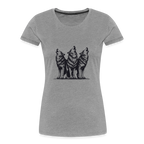 Wolves women’s Organic cotton T-Shirt - heather grey