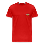 Bee Men’s Premium Organic T-Shirt - red