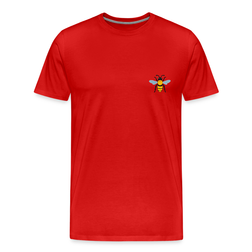 Bee Men’s Premium Organic T-Shirt - red