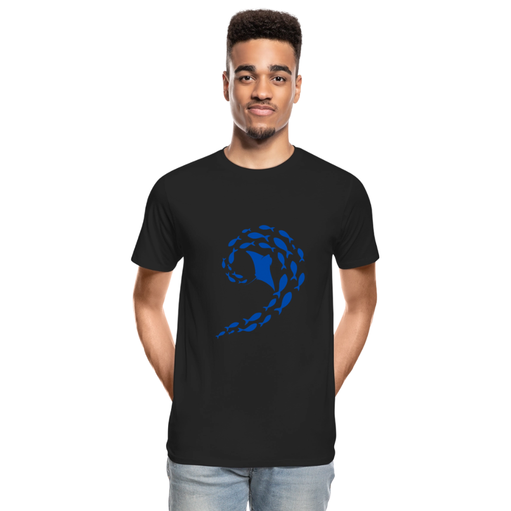 Ocean dance men’s Organic cotton T-Shirt - black