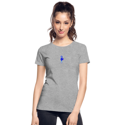 Seahorse minimalist Women’s organic cotton T-Shirt - heather grey