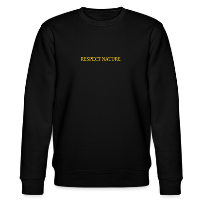 Respect nature organic cotton men's sweatshirt - black