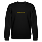 Respect nature organic cotton men's sweatshirt - black