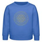 Golden flower of life organic cotton Kids’ Sweatshirt - carolina blue