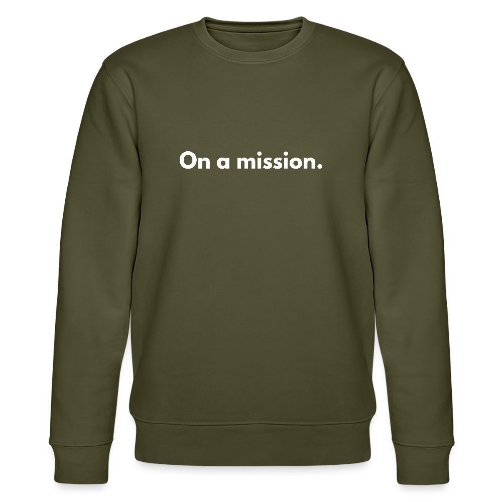 On a mission organic cotton sweatshirt - khaki