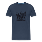 Wolves men’s Organic cotton T-Shirt - navy