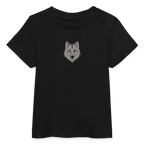 Wolf minimalist Baby Organic T-Shirt - black