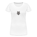Wolf minimalist women’s organic cotton T-Shirt - white