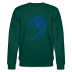 Ocean dance women's organic cotton Sweatshirt - forest