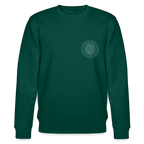 White flower of life organic cotton women's sweatshirt - forest
