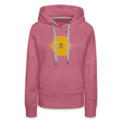 Bee & Honeycomb women’s premium hoodie - mauve