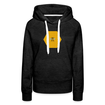 Bee & Honeycomb women’s premium hoodie - charcoal grey