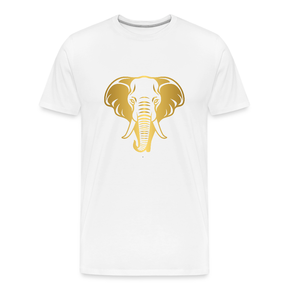 Elephant men’s Organic cotton T-Shirt - white