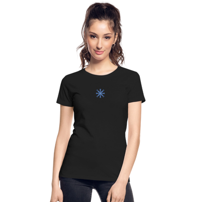 Snowflake Women’s Premium Organic T-Shirt - black