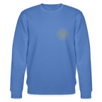 Golden flower of life organic cotton women's sweatshirt - bright blue