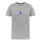 Seahorse minimalist men’s organic  cotton T-Shirt - heather grey