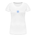 Snowflake Women’s Premium Organic T-Shirt - white
