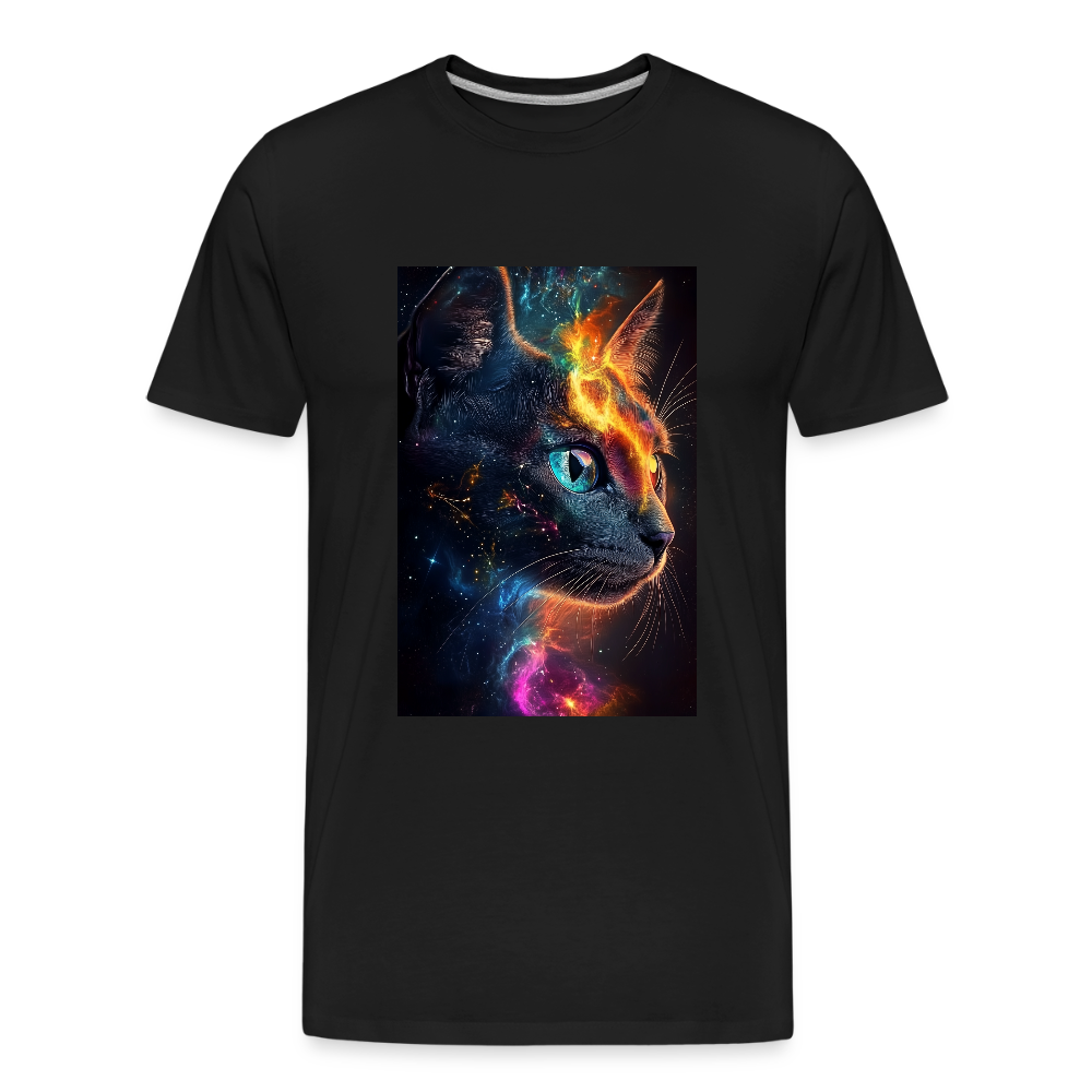 Cat men’s organic cotton T-Shirt - black