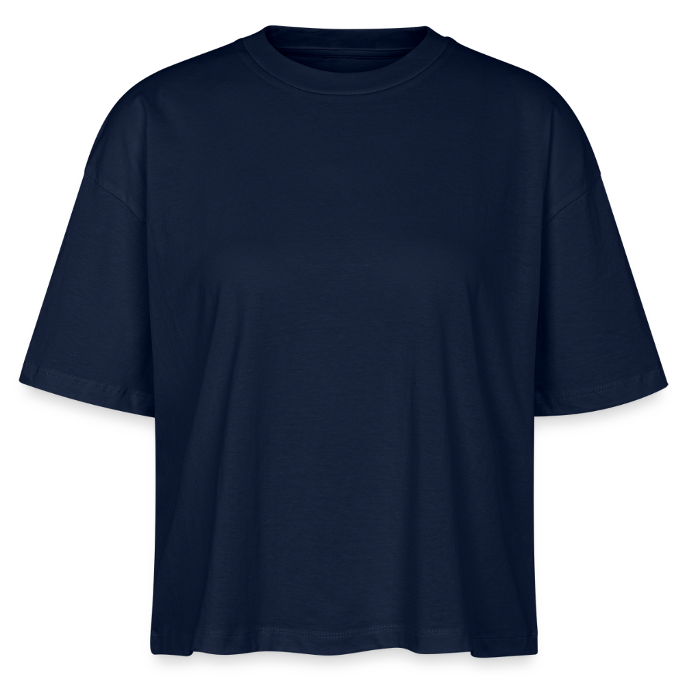 Elex Women’s Boxy Organic cotton T-Shirt - navy