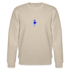 Seahorse minimalist organic cotton women's sweatshirt - beige