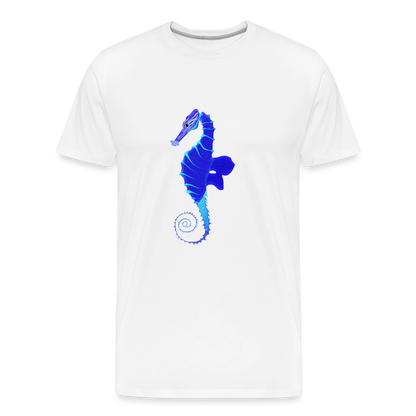 Seahorse Men’s Premium Organic  Cotton T-Shirt - white
