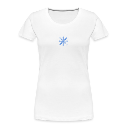 Snowflake Women’s Premium Organic T-Shirt - white