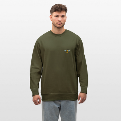 Bee Organic cotton men's sweatshirt - khaki