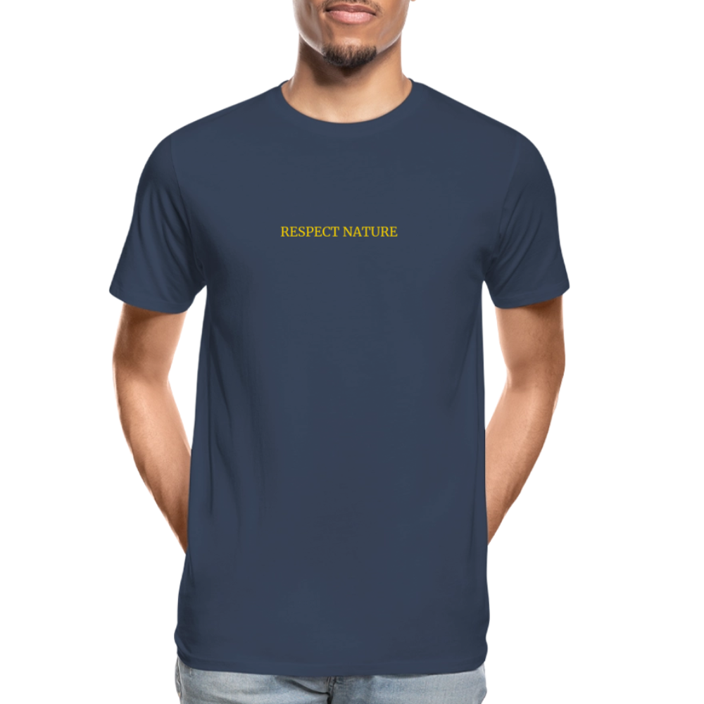 Respect Nature Men’s organic cotton T-Shirt - navy