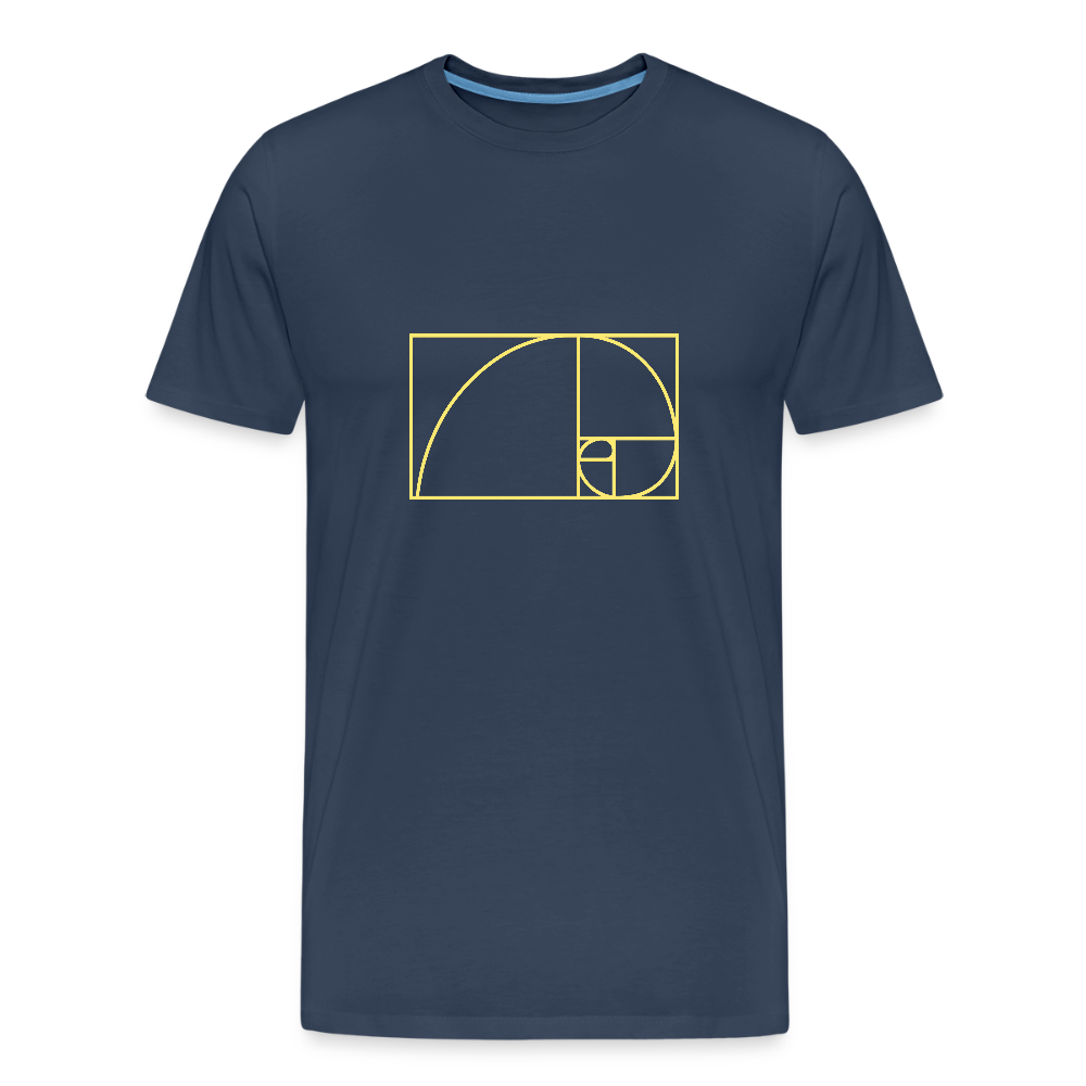 Fibonacci men’s  organic cotton T-Shirt - navy