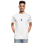 Seahorse minimalist men’s organic  cotton T-Shirt - white