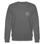 White flower of life Organic  cotton men's sweatshirt - anthracite