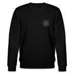 White flower of life Organic  cotton men's sweatshirt - black