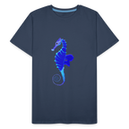 Seahorse Men’s Premium Organic  Cotton T-Shirt - navy