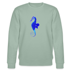 Seahorse organic cotton women's sweatshirt - aloe
