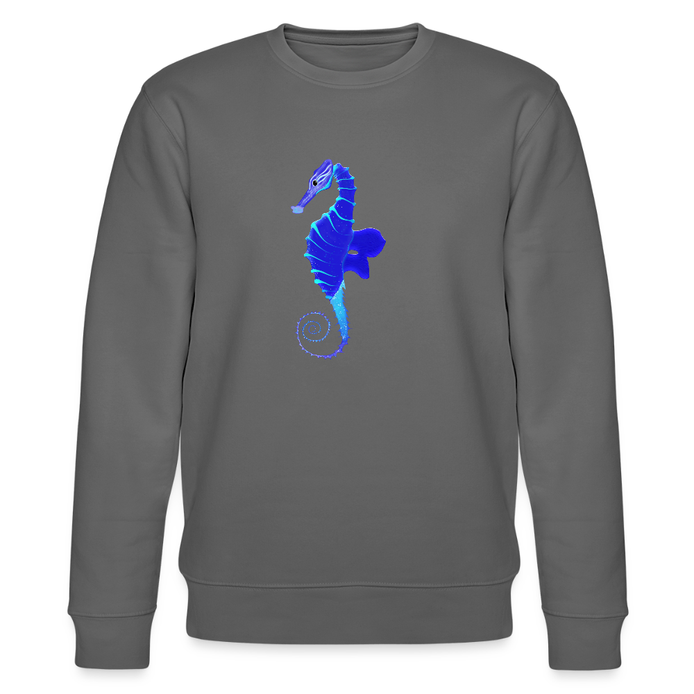 Seahorse organic cotton women's sweatshirt - anthracite