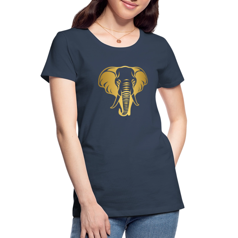 Elephant women’s Organic cotton T-Shirt - navy