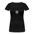 Wolf minimalist women’s organic cotton T-Shirt - black