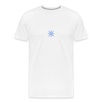 Snowflake Men’s Premium Organic T-Shirt - white