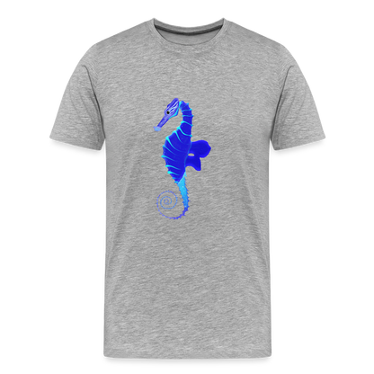 Seahorse Men’s Premium Organic  Cotton T-Shirt - heather grey