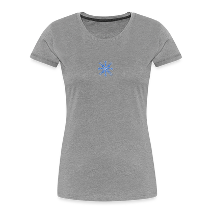 Snowflake Women’s Premium Organic T-Shirt - heather grey
