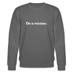 On a mission organic cotton sweatshirt - anthracite